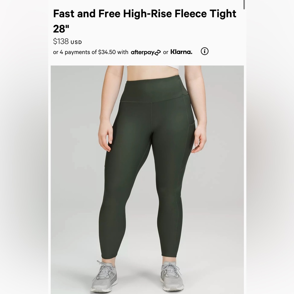 Green Lulu Leggings.